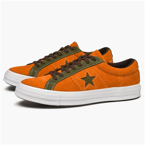 Herrmode trend orange sneakers converse One Star Ox