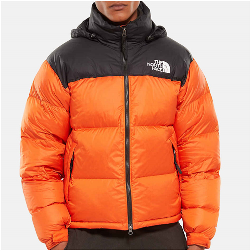 Herrmode trend orange the north face jacka