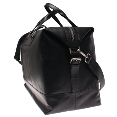 Weekendbag skinn svart herr Saddler