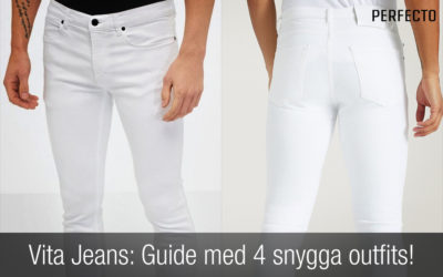 Vita Jeans för killar är snyggt! Guide till vita jeans och fyra snygga outfits!