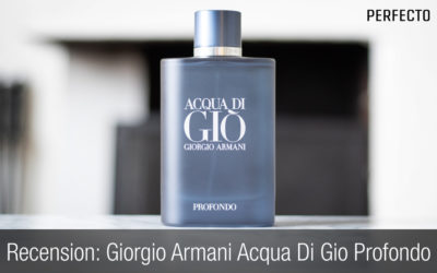 Recension: Giorgio Armani Acqua Di Gio Profondo. Bättre än originalet Acqua Di Gio.