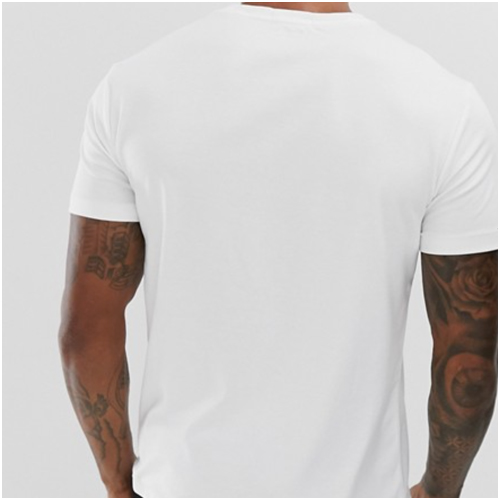 Bas t-shirt vit ralph lauren