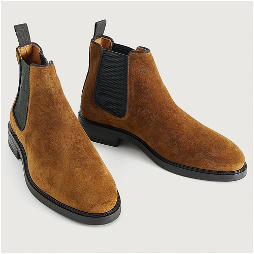 chelsea boots herr mocka