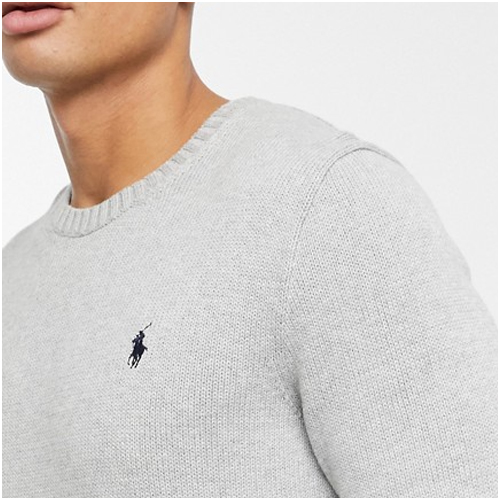 ralph lauren ljusgrå tröja herr