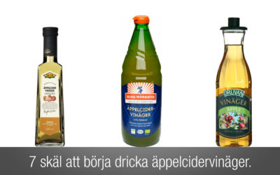 Äppelcidervinäger är bra för dig. 7 skäl att börja dricka äppelcidervinäger.