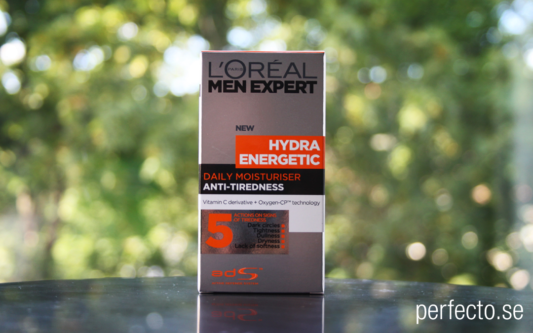 Test Ansiktslotion för män: L'Oréal Paris Men Expert Hydra Energetic Daily Moisturiser Anti-Tiredness.