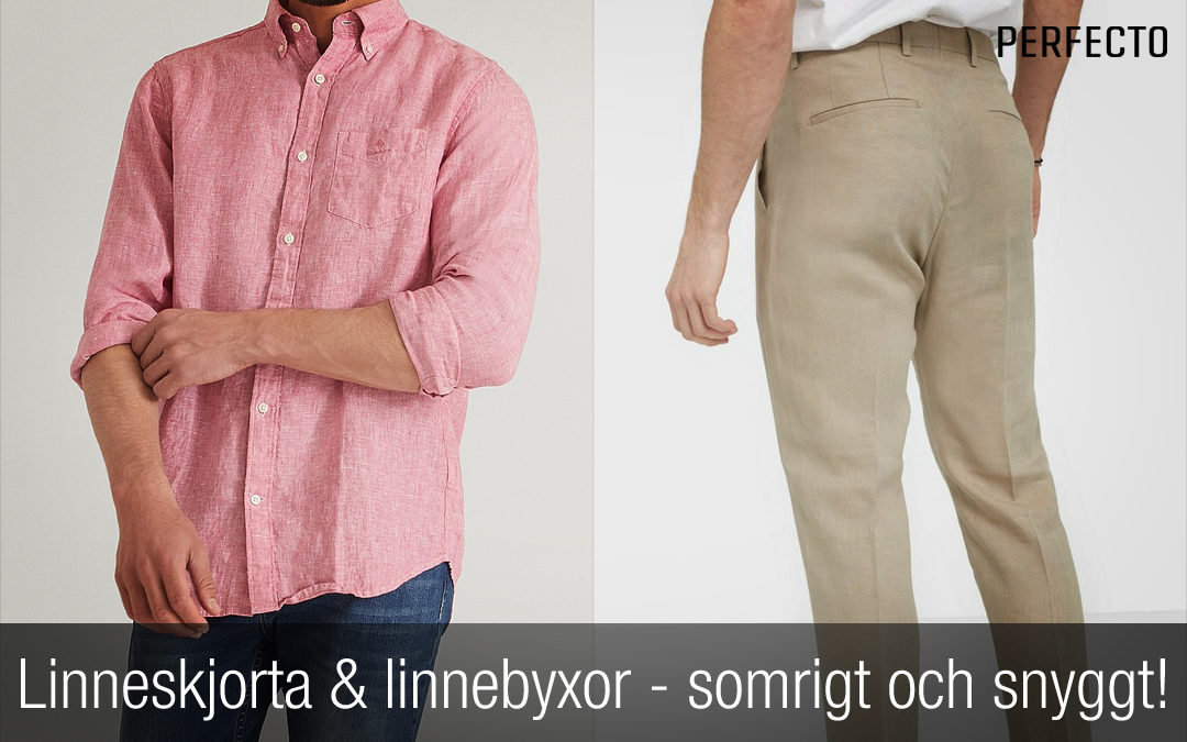 Linneskjorta och linnebyxor herr